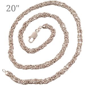 Sterling Byzantine 20" Necklace Chain